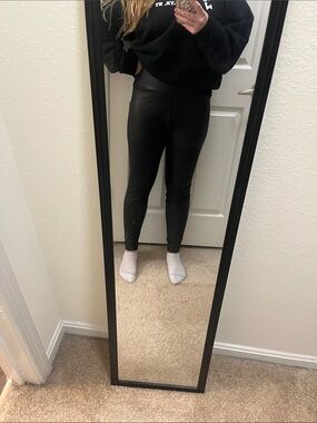 Faux Leather Leggings  - XL